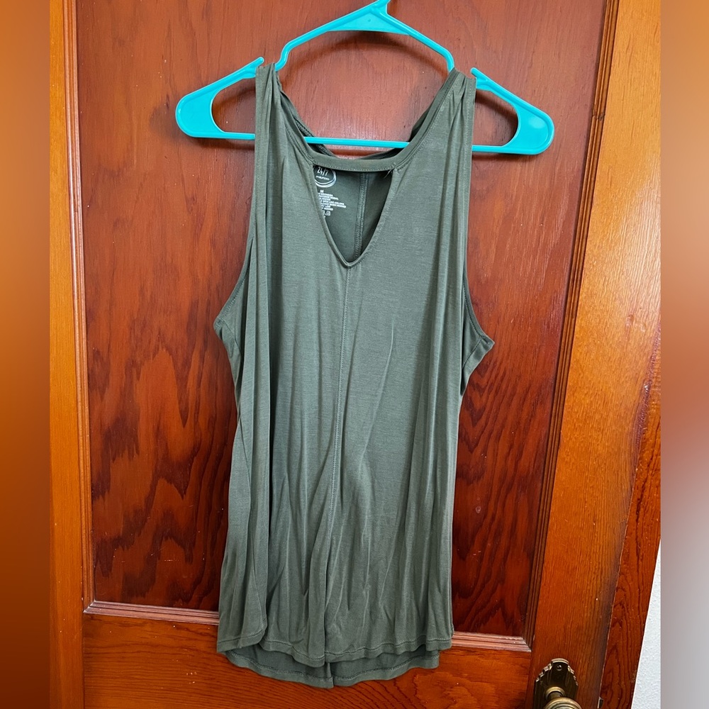 Olive green tank - 24/7 brand from Maurice’s